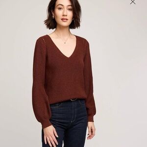 Gentle Fawn Hailey Pullover Knit  V-Neck Sweater